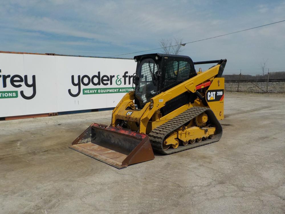 2019 Caterpillar 289D Tracked Skidsteer Loader c/w Cab, Rubber Tracks, 2 Sp