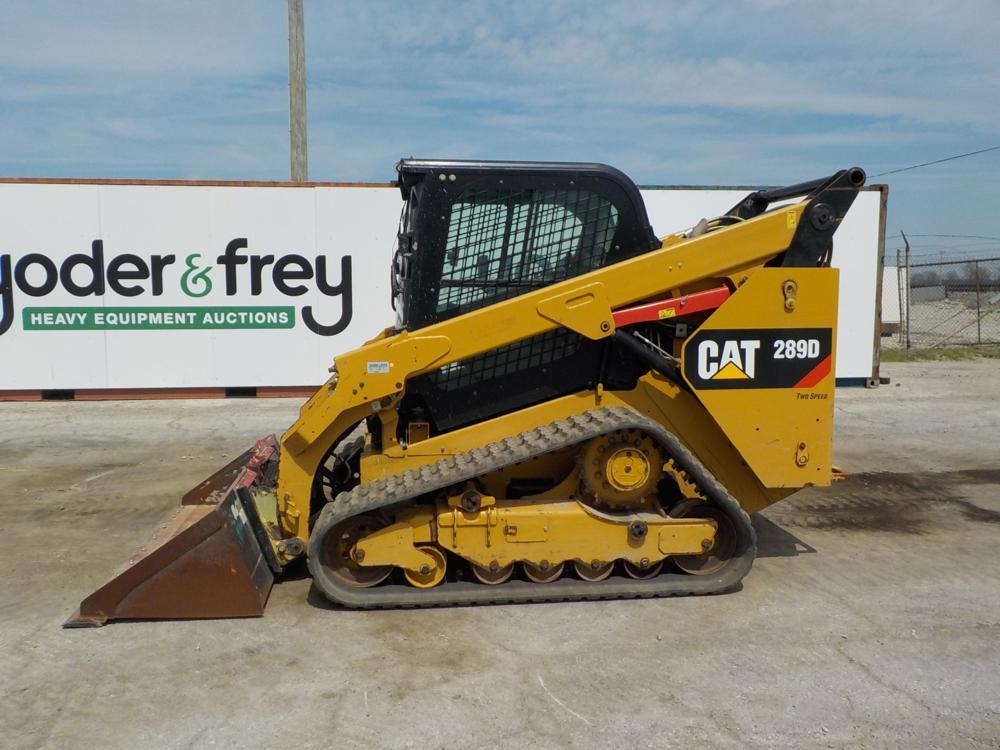 2019 Caterpillar 289D Tracked Skidsteer Loader c/w Cab, Rubber Tracks, 2 Sp