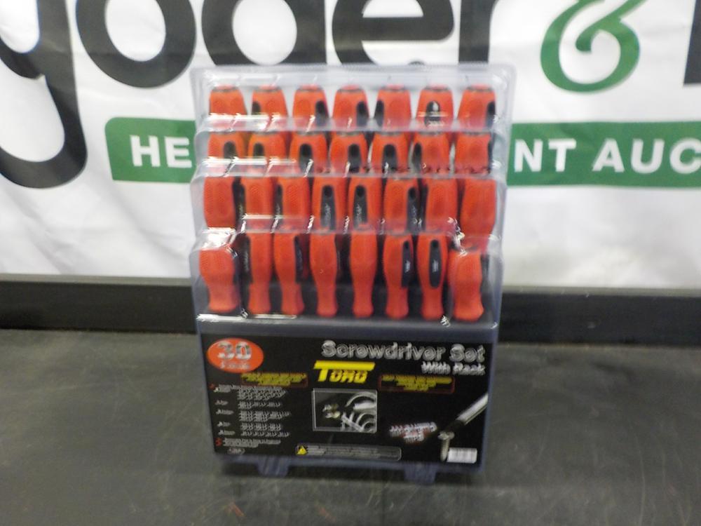 Torq 30 Pc Screwdriver Set c/w Rack - Unused