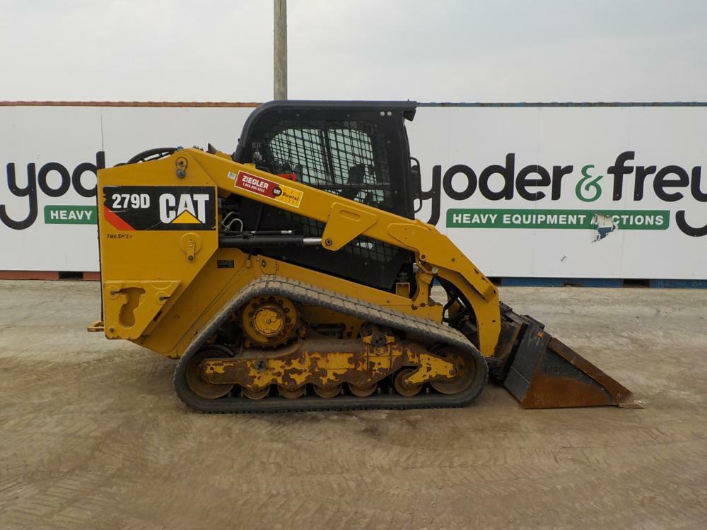 2019 Caterpillar 279D Tracked Skidsteer Loader c/w Cab, A/C, Aux Hydraulics