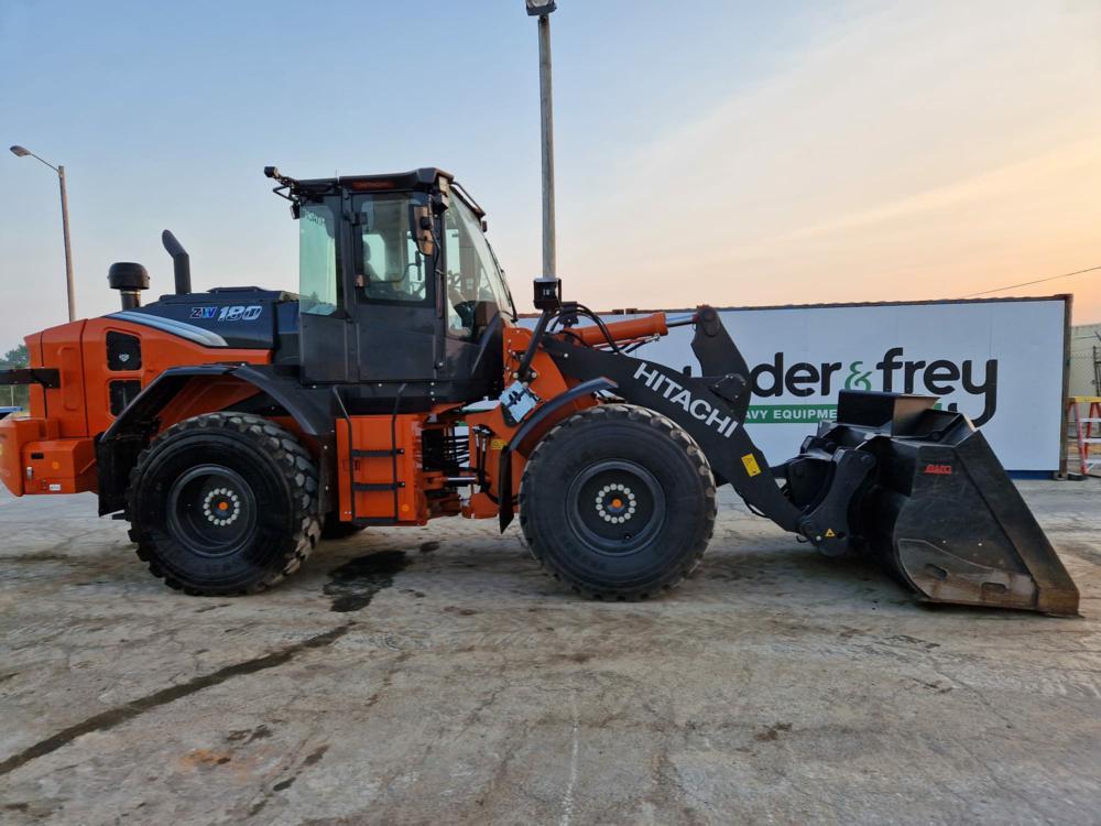 2022 Hitachi ZW180-7 Wheeled Loader c/w High Speed, Cab, A/C, QH, Bucket, A