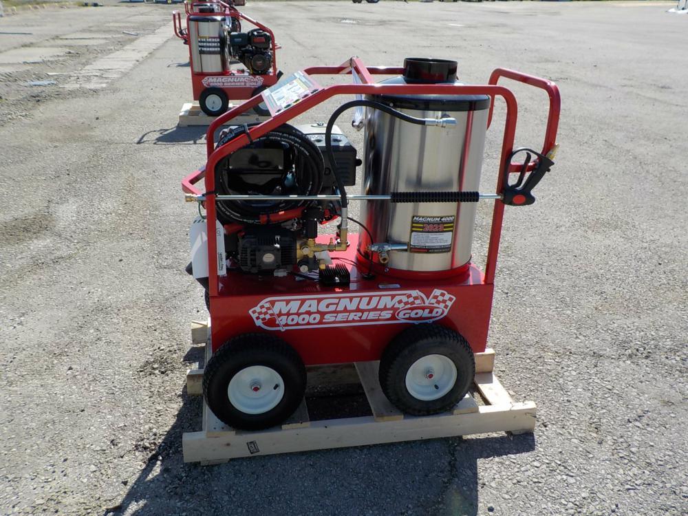 Easy Clean 4000 GOLD HP  Pressure Washer c/w 15HP Gas Engine, Electric Star