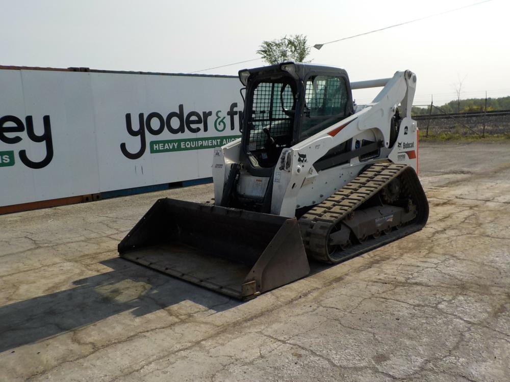 2019 Bobcat T870 Tracked Skidsteer Loader c/w Cab (No Front Door), A/C, Rub