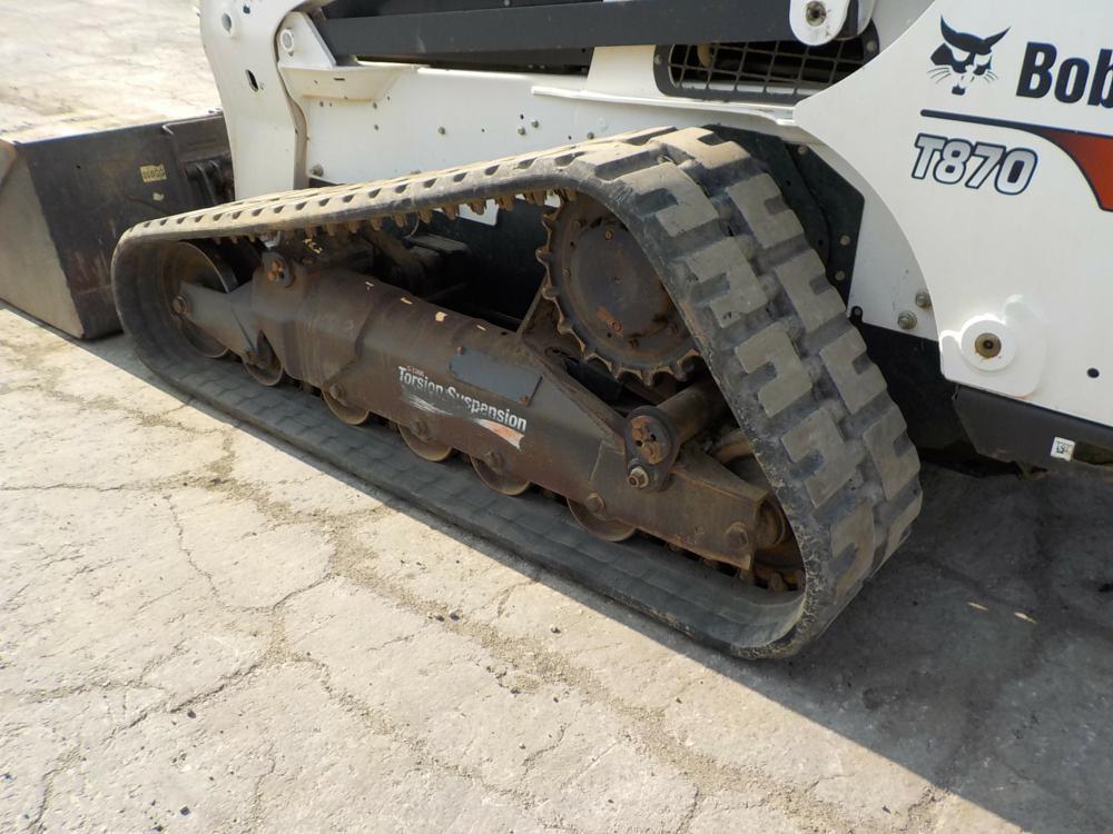 2019 Bobcat T870 Tracked Skidsteer Loader c/w Cab (No Front Door), A/C, Rub