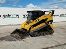 2012 Caterpillar 287C Tracked Skidsteer Loader c/w Cab, Rubber Tracks, A/C,