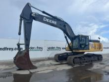 2015 John Deere 350G LC Hydraulic Excavator c/w Cab, A/C, 32" Steel Tracks,