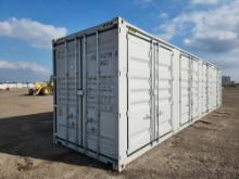 2022   40' HC Multi Door Container c/w 4 Side Door, 1 End Door, Lock Box, S