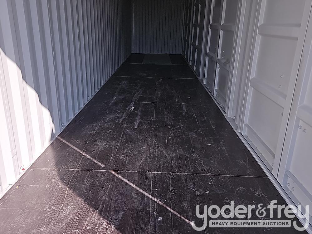 Unused 40' HC Multi Door Container, 4 Side Door, End Door, Lock Box, Side Forklift Pockets