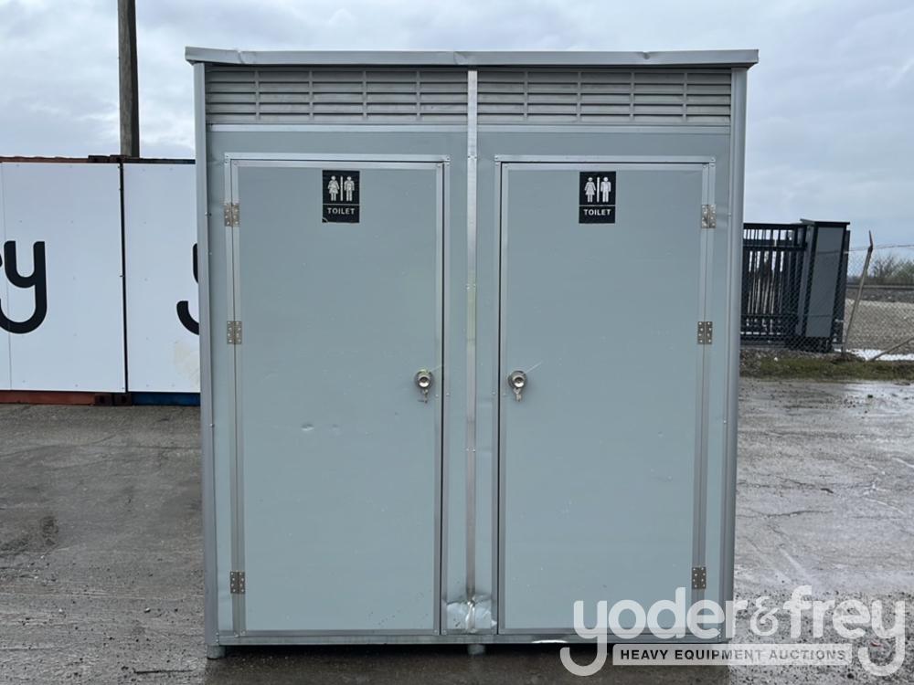 Unused Portable Double Toilet with Sink *Damaged*