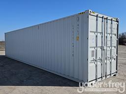 Unused 40' HC Multi Door Container, 4 Side Door, End Door, Lock Box, Side Forklift Pockets