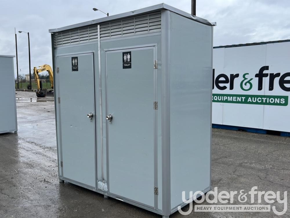 Unused Portable Double Toilet with Sink *Damaged*