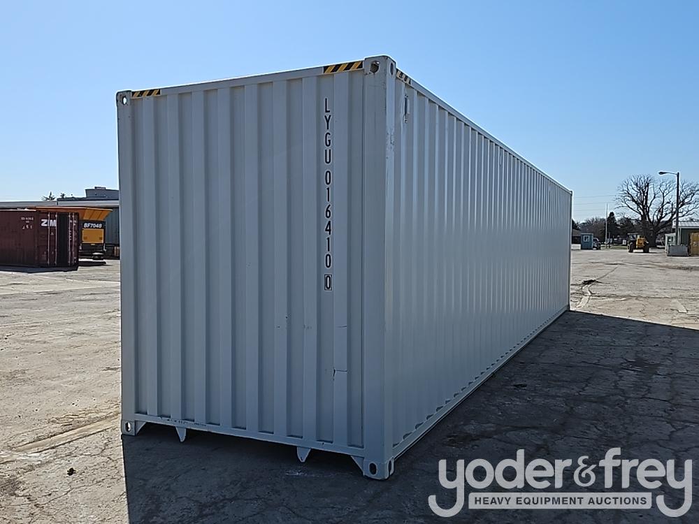 Unused 40' HC Multi Door Container, 4 Side Door, End Door, Lock Box, Side Forklift Pockets