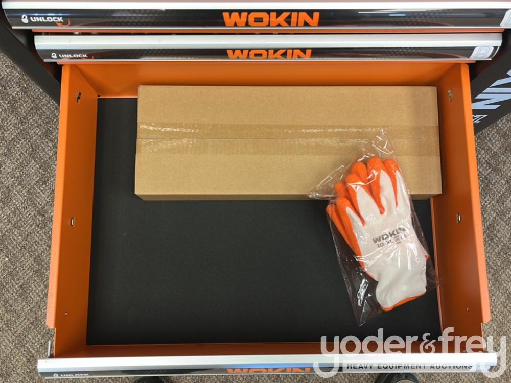 Unused Wokin 6 Drawer Rolling Tool Chest (163 pcs)