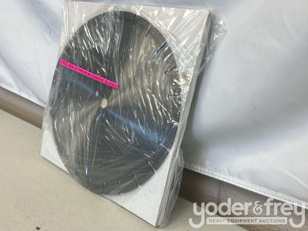 Unused 14" Premium Diamond Blades (3 of)