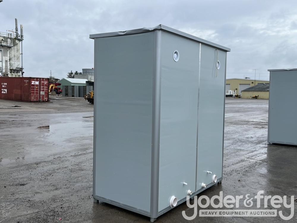 Unused Portable Double Toilet with Sink *Damaged*