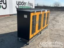 Unused 7' HD Work Bench c/w Tool Box, 2 Cabinets