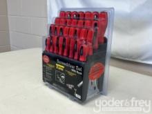 Unused 30pc Torq Screwdriver Set c/w Storage Rack