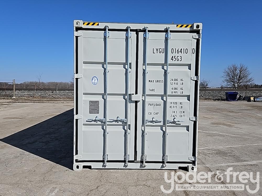 Unused 40' HC Multi Door Container, 4 Side Door, End Door, Lock Box, Side Forklift Pockets