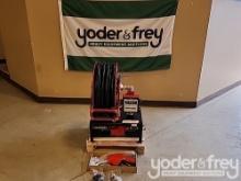 Unused Fuel Boss 1" Hose Reel, 12V Pump, 1" Auto Nozzle, 50' Hose, DC12V, 25 GPM