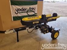 Unused Champion  27 Ton Tow Behind Hydraulic Log Splitter c/w 224 cc Champion Power Equipment (CPE) 