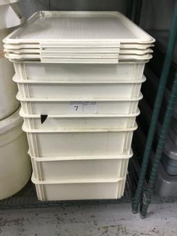 WHITE STORAGE CONTAINERS