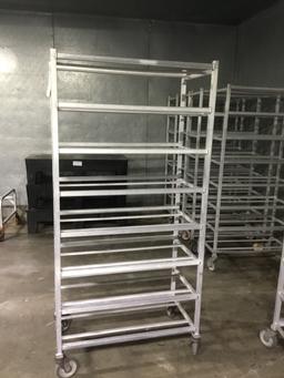 8 shelve wheeled meat rack