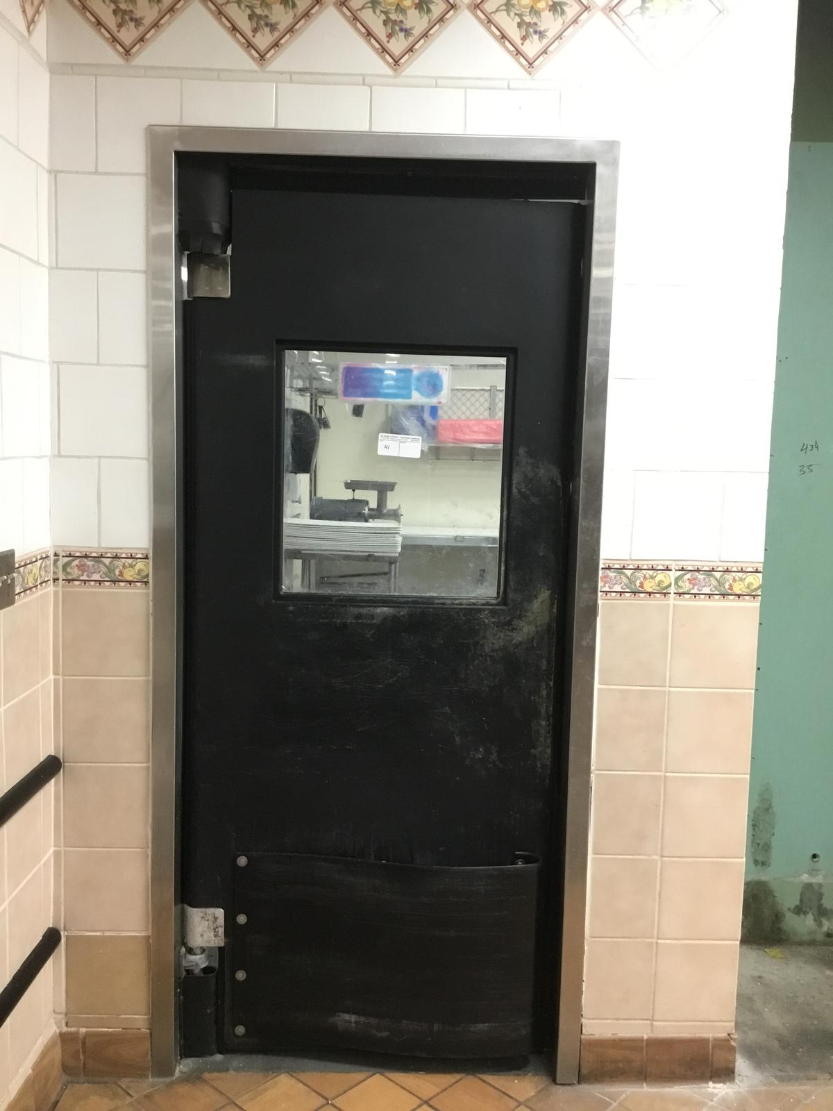 Plastic impact door