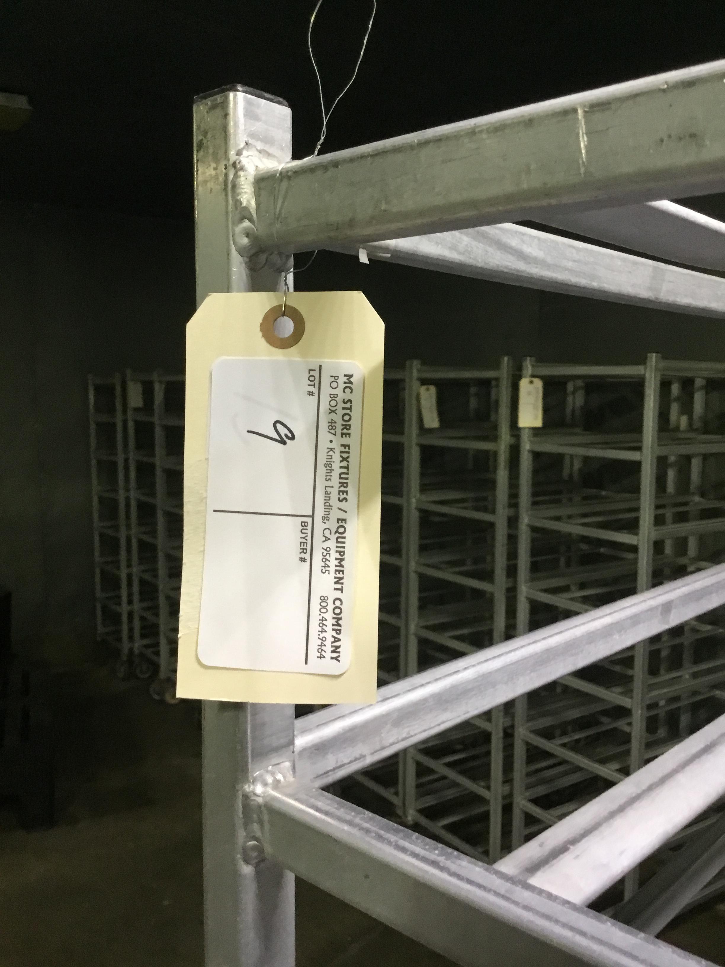 8 shelve wheeled meat rack