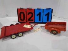 TruScale pickup box & International low bed trailer