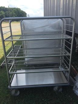 Stainless Steel Rolling Cart 58w x 48h x 21d