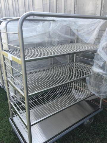 Stainless Steel Rolling Cart 58w x 48h x 21d