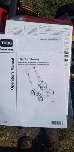 NEW Toro 18" Turf Seeder