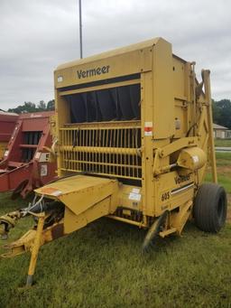 1992 Vermeer 605 Super J Round Hay Baler