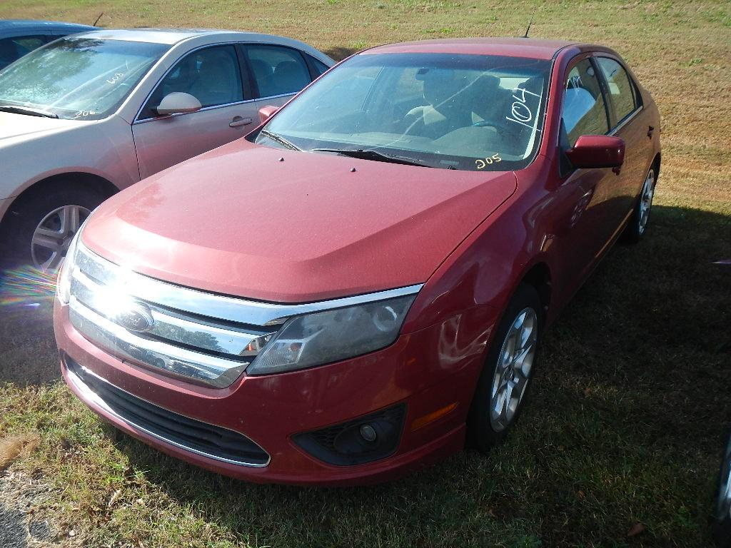 2010 FORD FUSION 4-DOOR CAR, 85,189 mi,  V6 GAS, AUTOMATIC, PS, AC S# 3FAHP