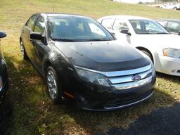 2010 FORD FUSION 4-DOOR CAR, 85,609 mi,  V6 GAS, AUTOMATIC, PS, AC S# 3FAHP