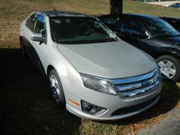 2010 FORD FUSION 4-DOOR CAR, 106,738 mi,  V6 GAS, AUTOMATIC, PS, AC S# 3FAH