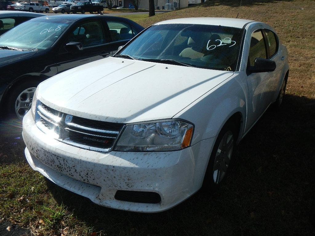 2012 DODGE AVENGER 4-DOOR CAR, 86,173 mi,  V8 GAS, AUTOMATIC, PS, AC S# 1C3