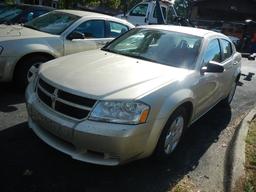 2010 DODGE AVENGER 4-DOOR CAR, 77,110 mi,  V6 GAS, AUTOMATIC, PS, AC S# 1B3