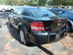 2010 DODGE AVENGER 4-DOOR CAR, 88,826 mi,  V6 GAS, AUTOMATIC, PS, AC S# 1B2