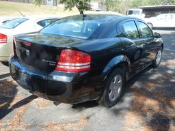 2010 DODGE AVENGER 4-DOOR CAR, 88,826 mi,  V6 GAS, AUTOMATIC, PS, AC S# 1B2