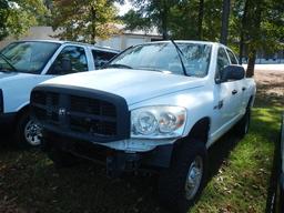 2009 DODGE RAM TRUCK, 192,279+ mi,  V8 GAS, AUTOMATIC, PS, AC S# 3D7KS28T29