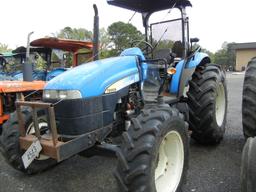 2009 NEW HOLLAND TD5050 WHEEL TRACTOR, 790 hrs,  4X4, 75 PTO HP S# Z8JN5237