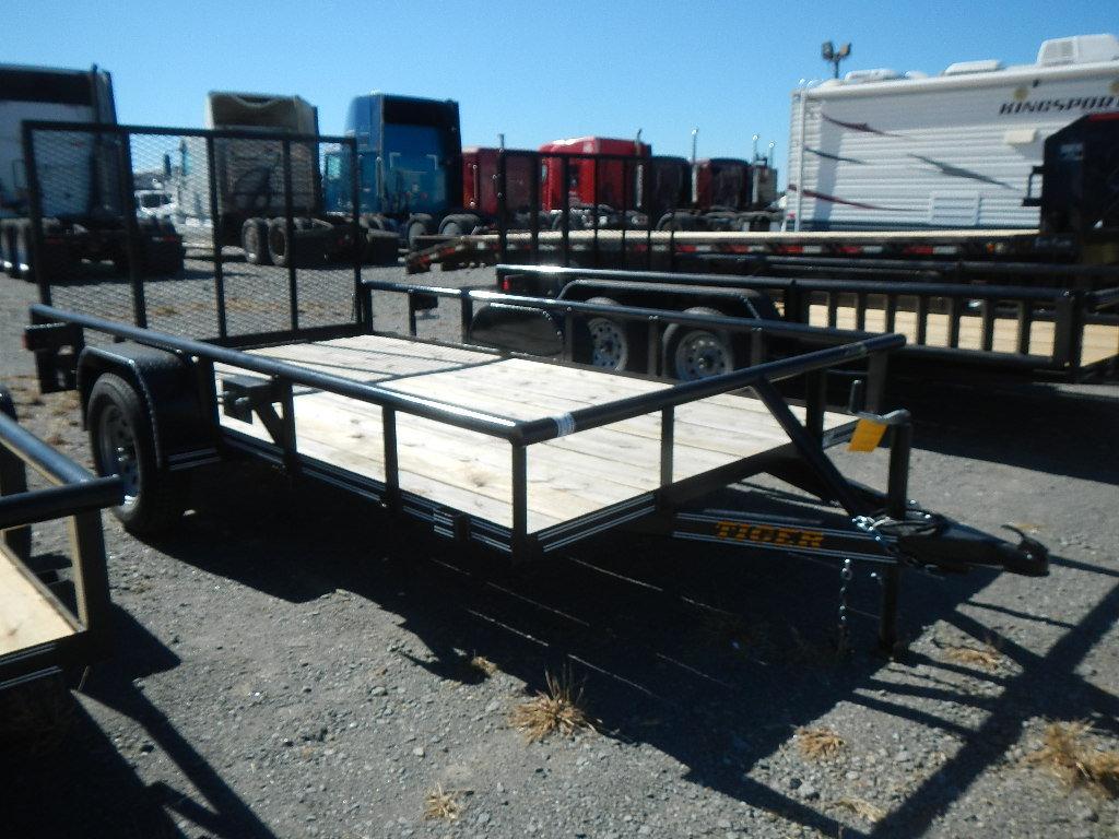 2017 TIGER TRAILER,  12', RAMP TAILGATE, SINGLE AXLE S# 5UTBU1217HM008044