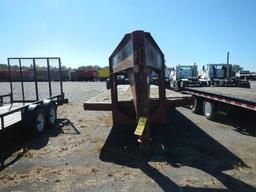 1984 KALYN FLATBED TRAILER,  GOOSENECK, 32', TANDEM AXLE DUALS, ELECTRIC BR