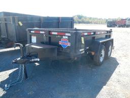 2016 PATRIOT HYDRAULIC DUMP TRAILER,  6' X 10', TANDEM AXLE, SPRING SUSPENS