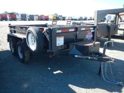 2016 PATRIOT HYDRAULIC DUMP TRAILER,  6' X 10', TANDEM AXLE, SPRING SUSPENS