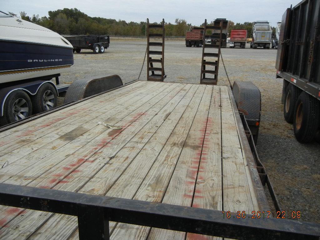 CAR HAULER TRAILER,  18', 2' DOVETAIL, FOLDING RAMPS