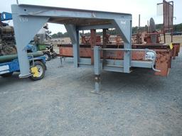 SHOPBUILT TRAILER,  GOOSENECK, 20', TANDEM AXLE S# N/A