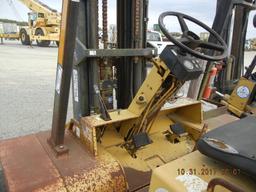 CATERPILLAR V80E FORKLIFT,  PERKINS DIESEL, 8,000-LB CAPACITY, 162" 3-STAGE