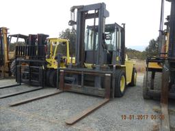 HYSTER H165XL FORKLIFT,  16,000-LB CAPACITY, CAB, DUAL DRIVE TIRES, 10.00 -